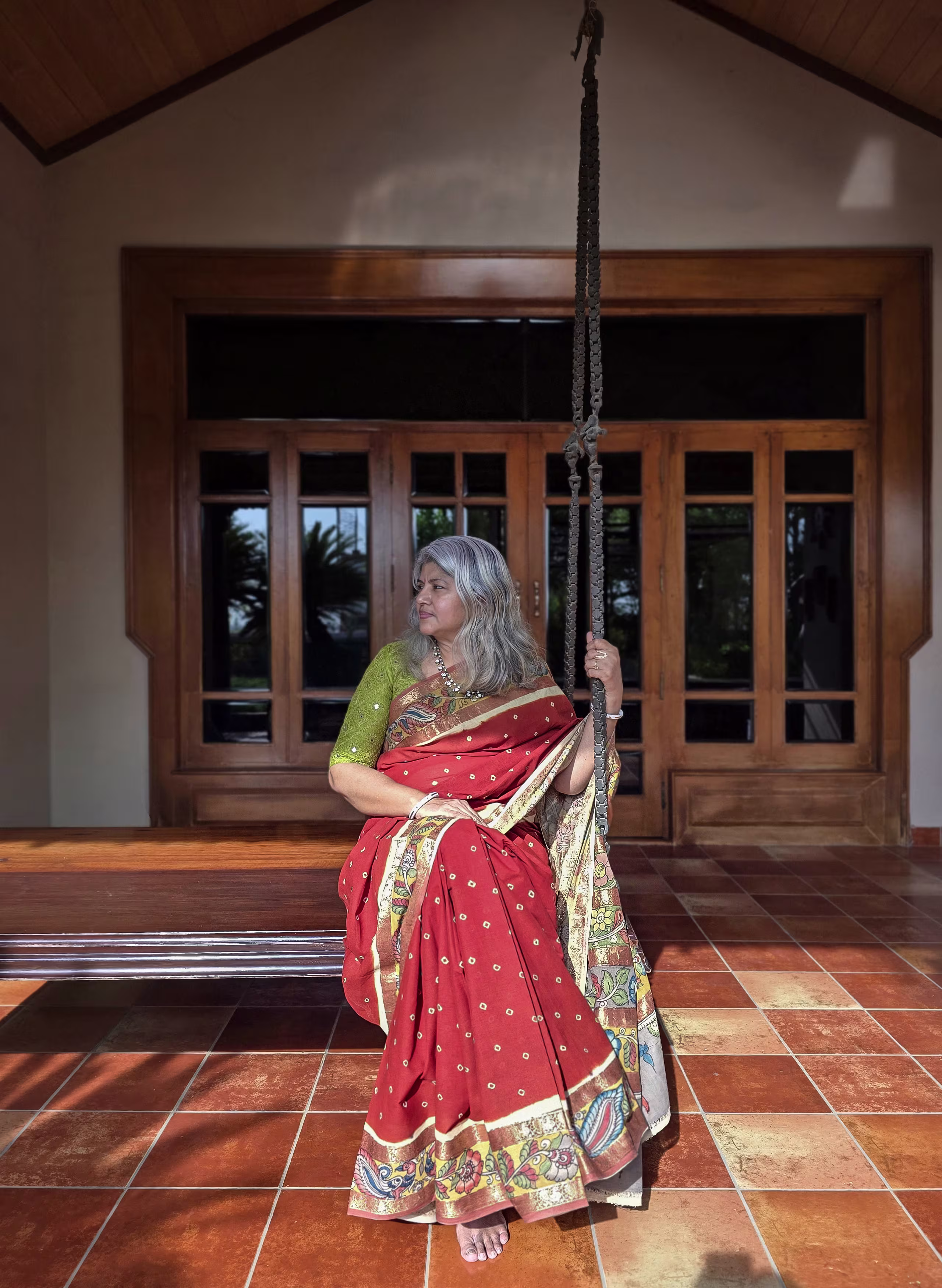 About Temple of Sungudi - Preserving Madurai Handloom Heritage by Artist Jayabarathi about